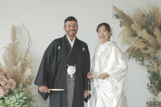 小さな結婚式 神戸モザイク店_スタジオ×和装