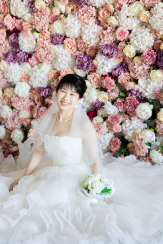 小さな結婚式 神戸モザイク店_スタジオ×洋装