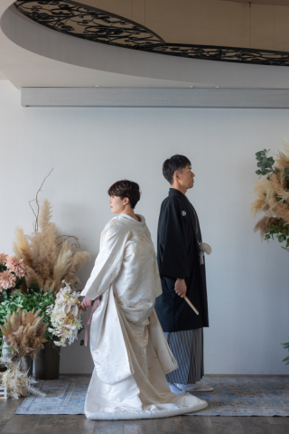 小さな結婚式 神戸モザイク店_スタジオ&times;和装