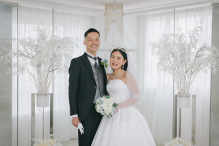 小さな結婚式 神戸モザイク店_チャペル×洋装