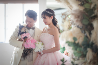 小さな結婚式 神戸モザイク店_スタジオ×洋装