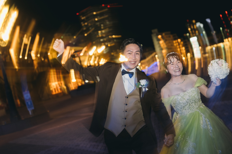 小さな結婚式 神戸モザイク店_海で撮影できる