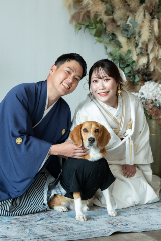 小さな結婚式 神戸モザイク店_【大切な家族も一緒に】ペットとフォトウェディング