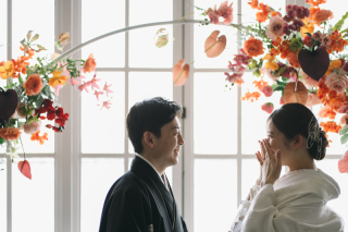 小さな結婚式 神戸モザイク店_スタジオ×和装