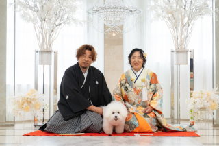 小さな結婚式 神戸モザイク店_【大切な家族も一緒に】ペットとフォトウェディング
