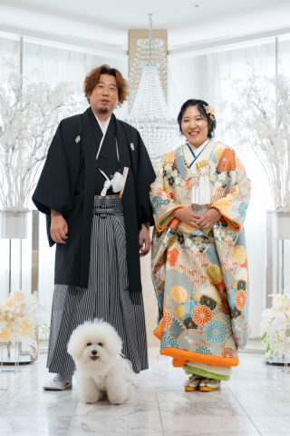 小さな結婚式 神戸モザイク店_【大切な家族も一緒に】ペットとフォトウェディング