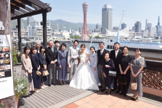 小さな結婚式 神戸モザイク店_【チャペル・スタジオどっちもOK】ちょっと外撮影