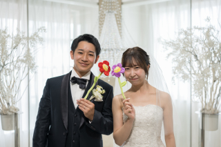 小さな結婚式 神戸モザイク店_チャペル×洋装