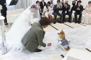 小さな結婚式 神戸モザイク店_【大切な家族も一緒に】ペットとフォトウェディング