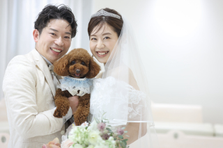 【結婚報告・年賀状にも◎】大切なご家族も一緒に撮影OK＊