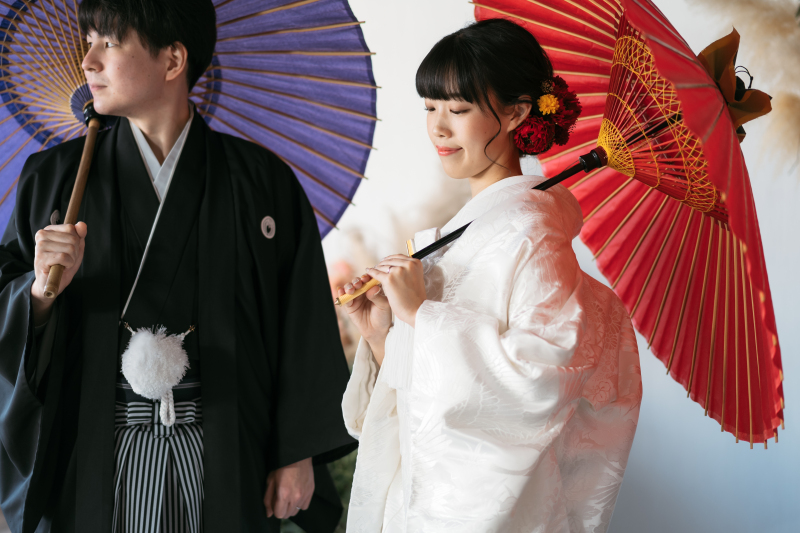 ★基本料金50%OFF★和装&洋装_衣装3着よくばりプラン|150データ&アルバム1冊付き&スタジオ使用料込み☆