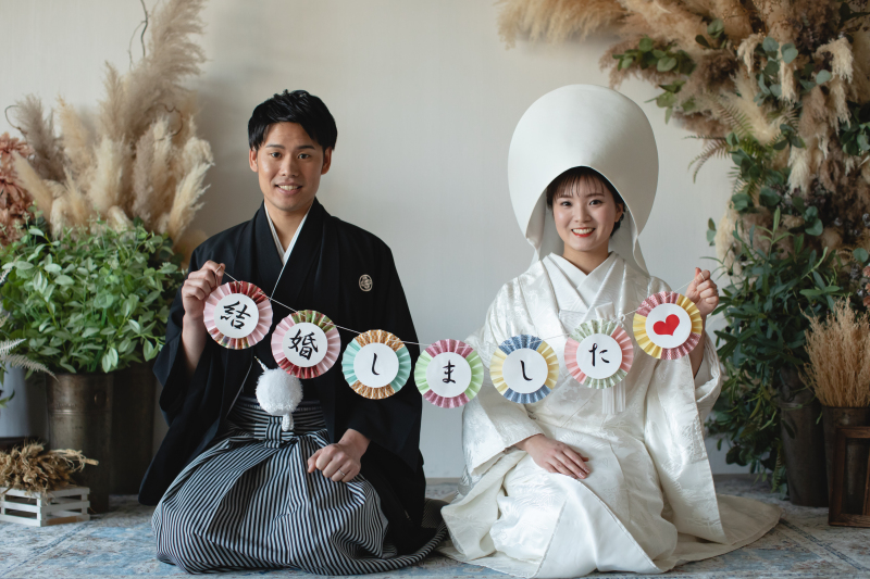 ★基本料金50%OFF★和装1着_チャペルフォト+会食プラン|全データ・6名分のお食事代付き☆