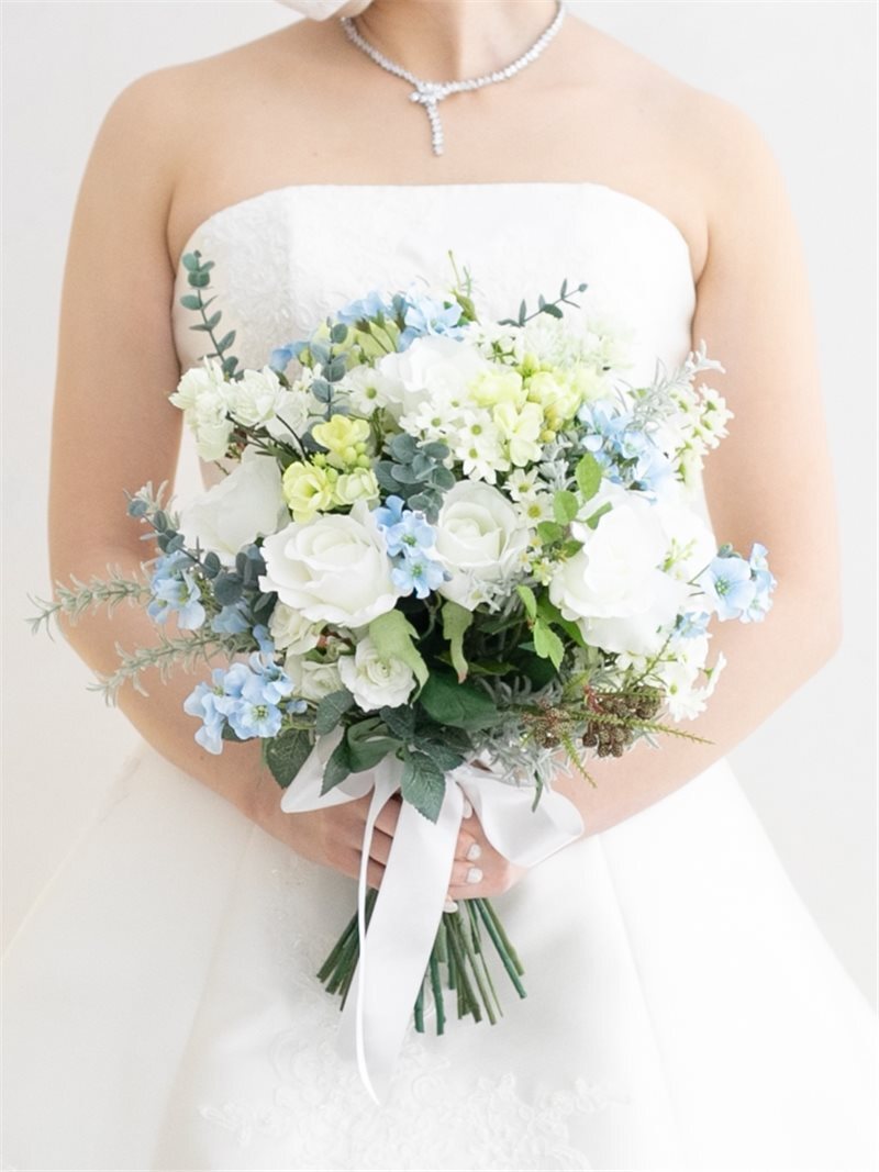 ｸﾗｯﾁﾌﾞｰｹ ﾎﾜｲﾄ×ﾌﾞﾙｰ 