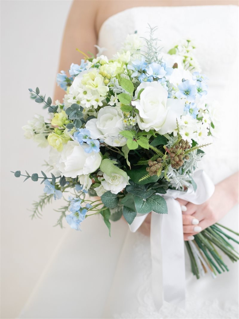 ｸﾗｯﾁﾌﾞｰｹ ﾎﾜｲﾄ×ﾌﾞﾙｰ 