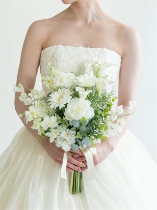 共通ｸﾗｯﾁﾌﾞｰｹ(ﾎﾜｲﾄ×ｸﾞﾘｰﾝ) 