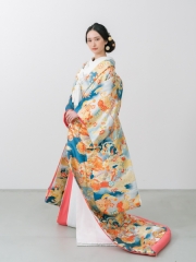 瑞雲鳳の舞(水色) 