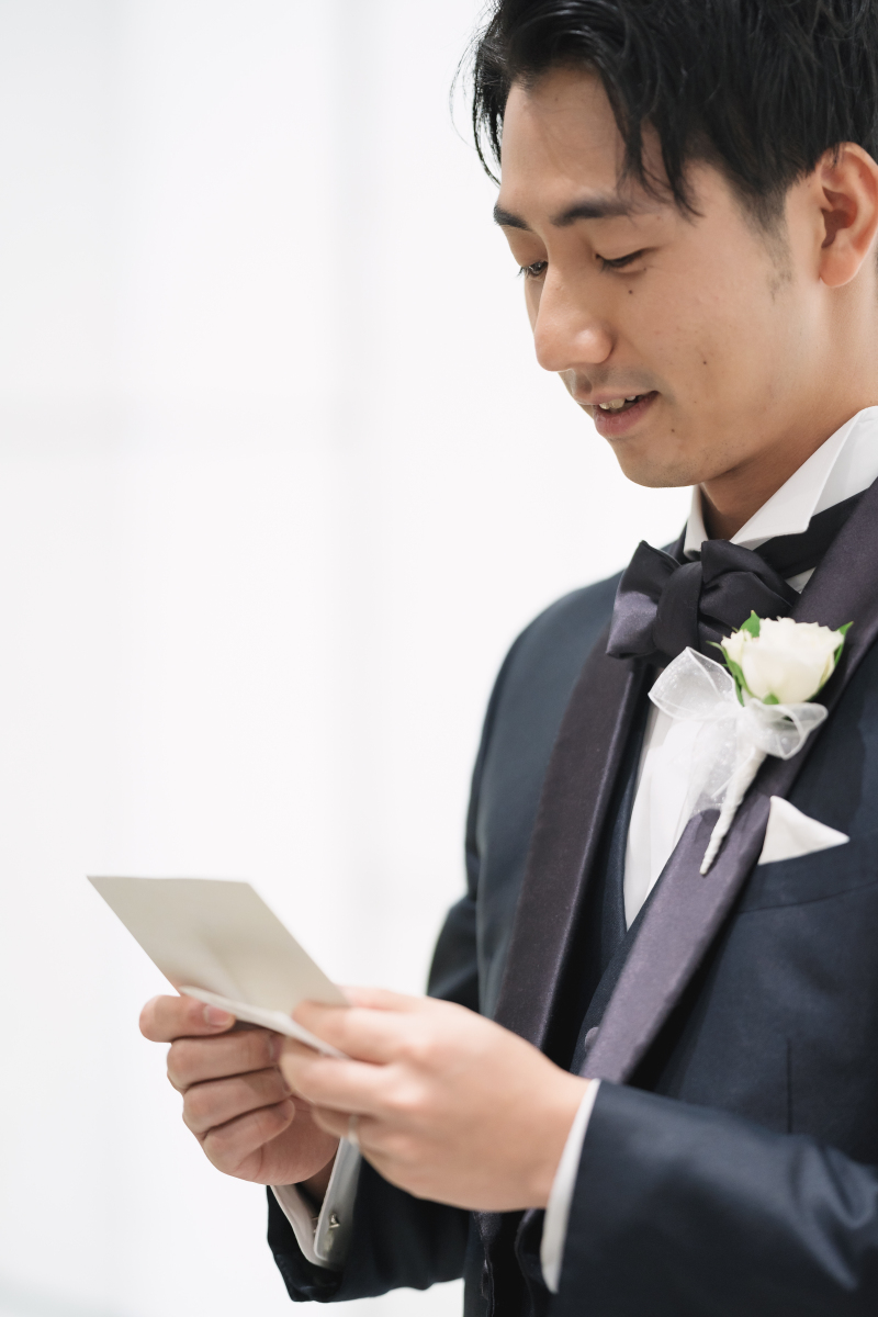 新婦様にお手紙の演出