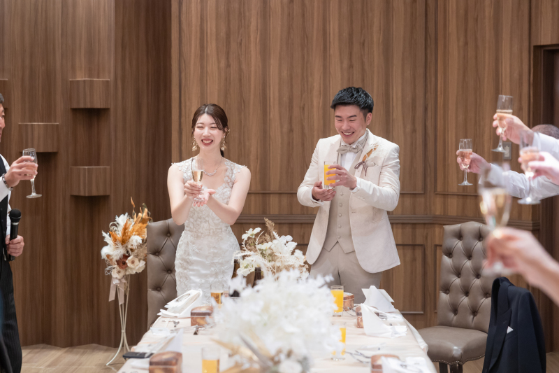 家族に囲まれて迎える、乾杯の瞬間