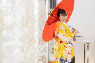 フォトウエディング(前撮り)レポート　チャペル×和装「色打掛」