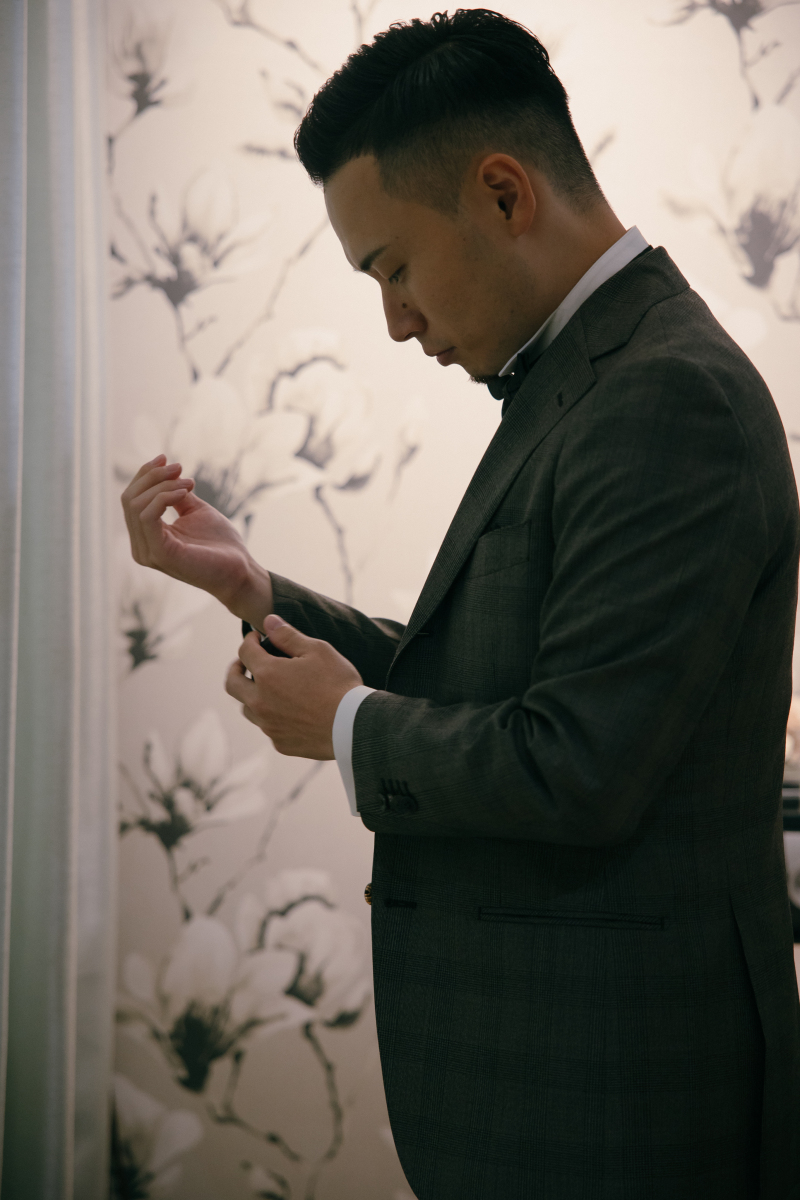 新郎様も緊張しています!