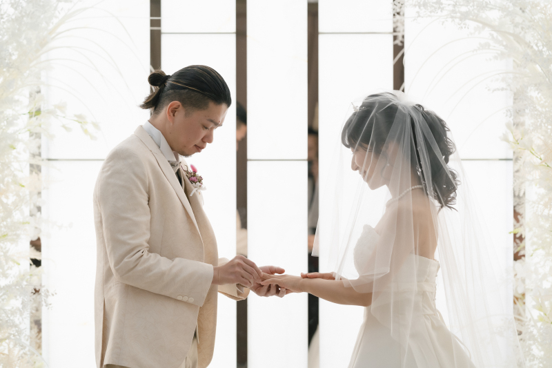 フォトウエディングレポート　チャペル(洋装)セレモニーフォトウエディング