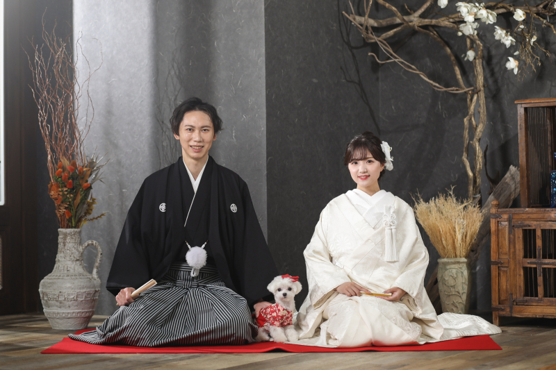 小さな結婚式 大阪ハービスENT店_ペットと一緒に撮影できる