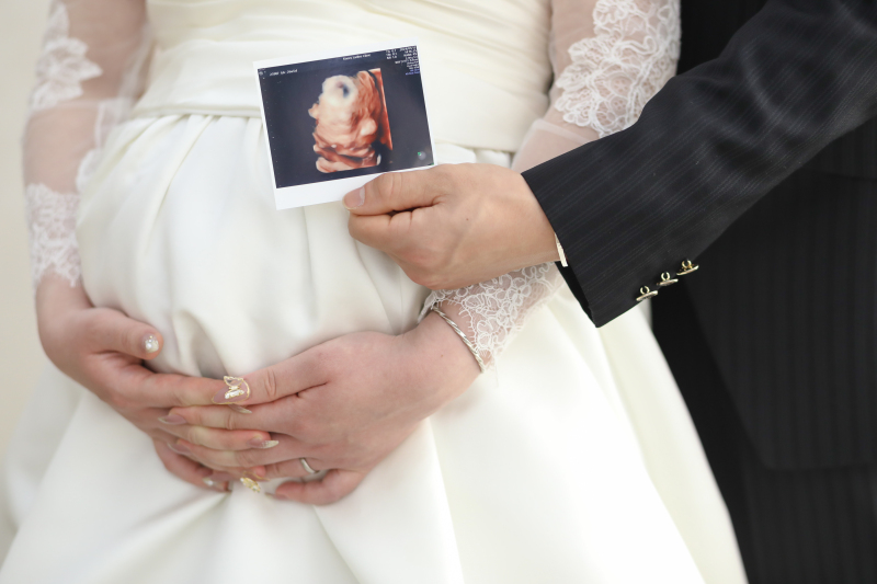 小さな結婚式 大阪ハービスENT店_マタニティフォトの撮影ができる