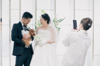 小さな結婚式 大阪ハービスENT店_ペットフォト