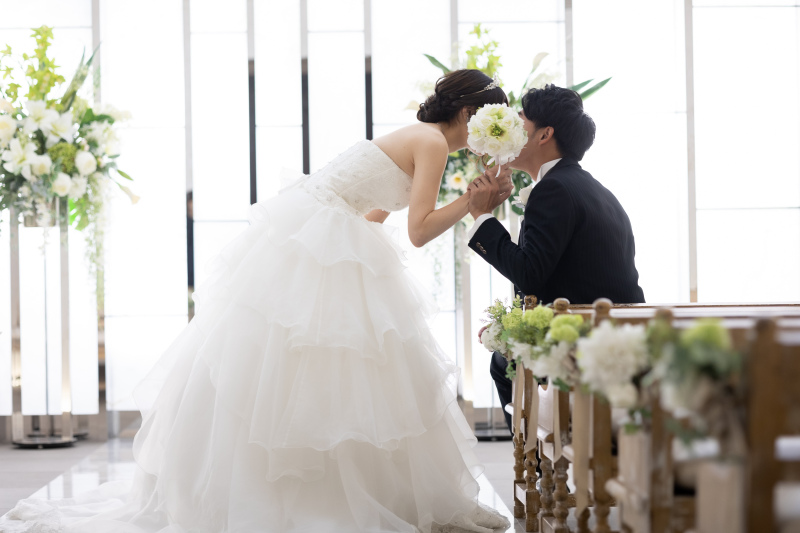 小さな結婚式 大阪ハービスENT店_チャペルで撮影できる