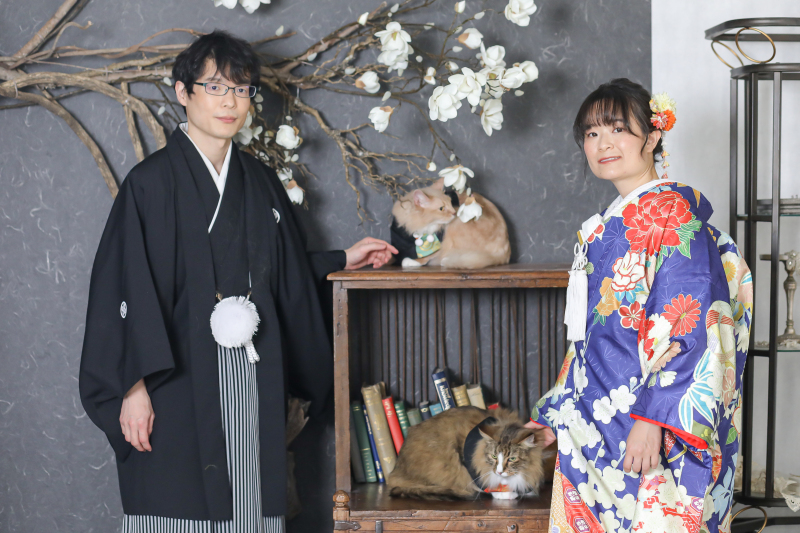 小さな結婚式 大阪ハービスENT店_ペットと一緒に撮影できる