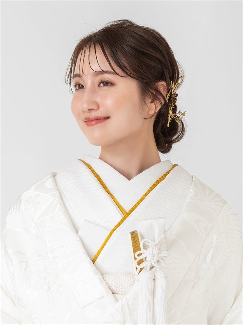 重ね衿 山吹 