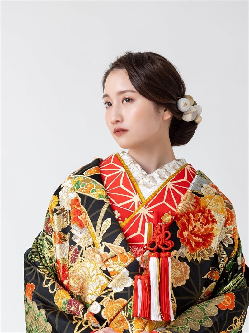 重ね衿 山吹 