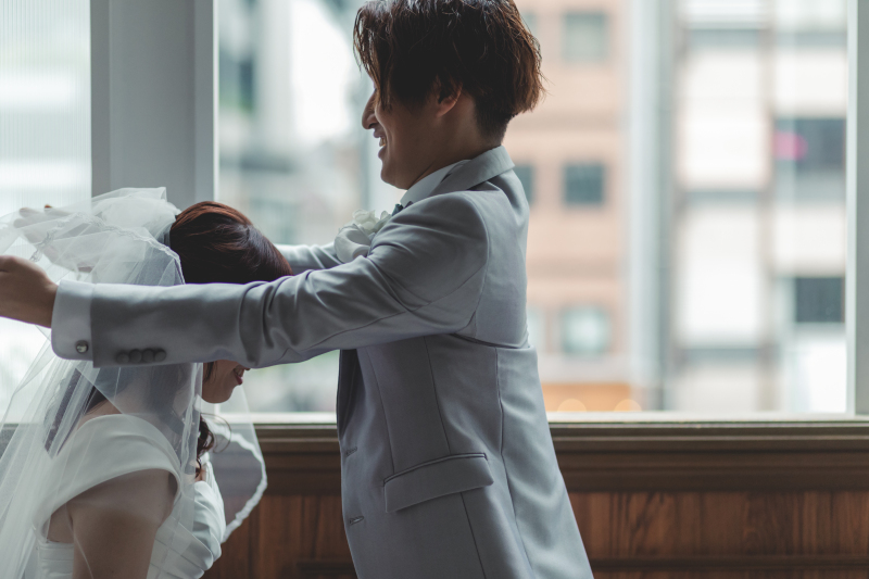 ベールアップ(挙式演出)のシーン