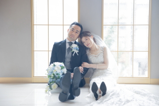 ドレスの動きを楽しむフォトウエディング