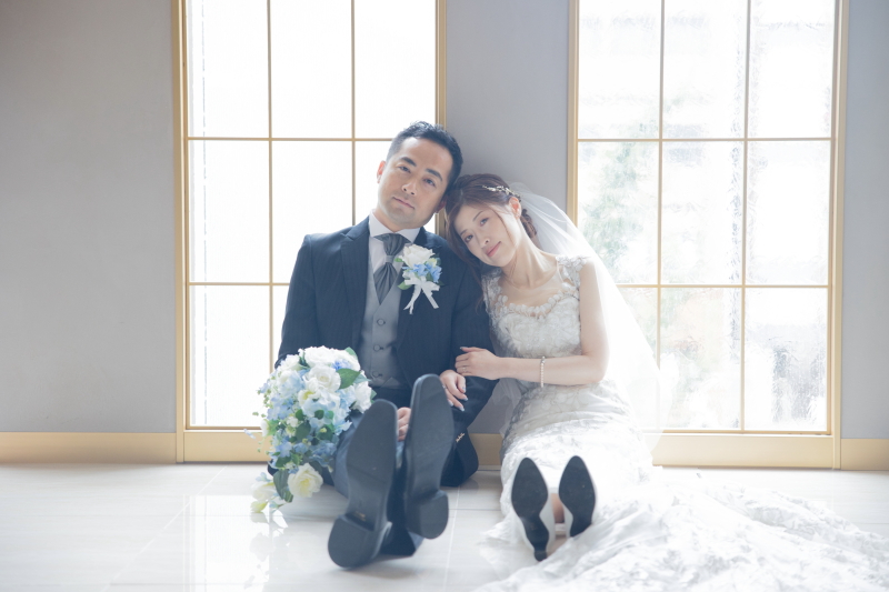 ドレスの動きを楽しむフォトウエディング