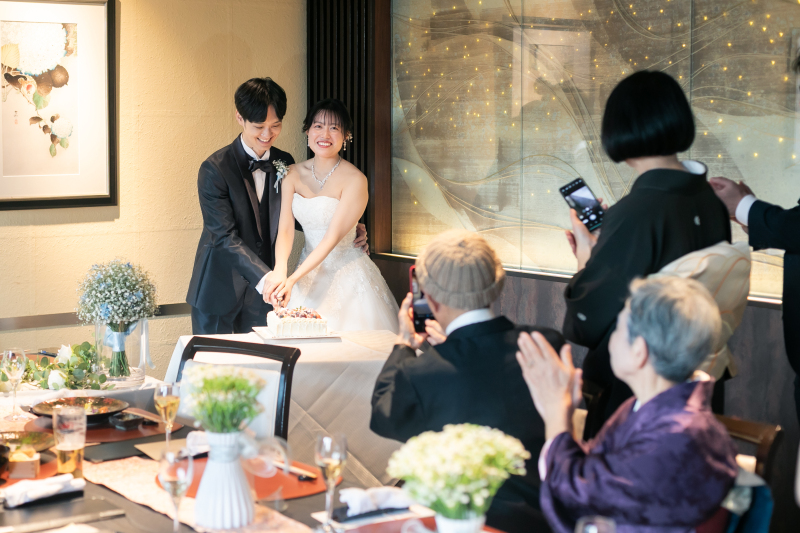 小さな結婚式 表参道店_会食ができる