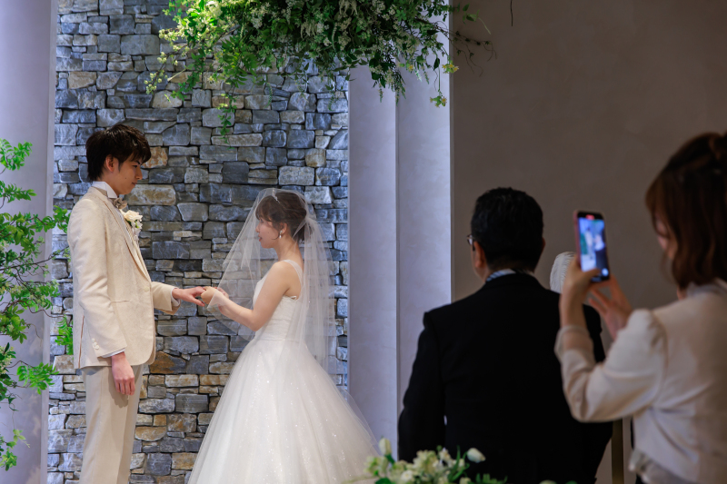 小さな結婚式 表参道店_家族・友人を撮影に呼べる