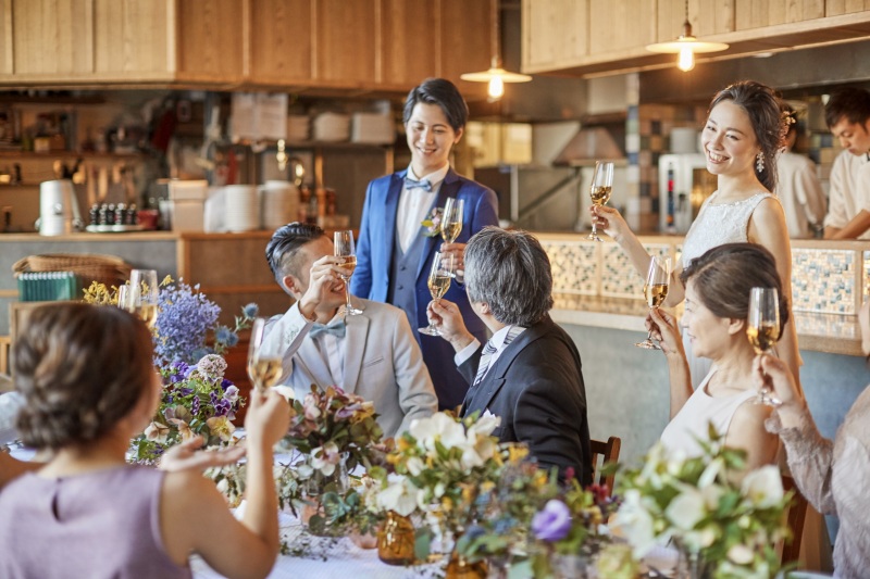 小さな結婚式 表参道店_会食ができる