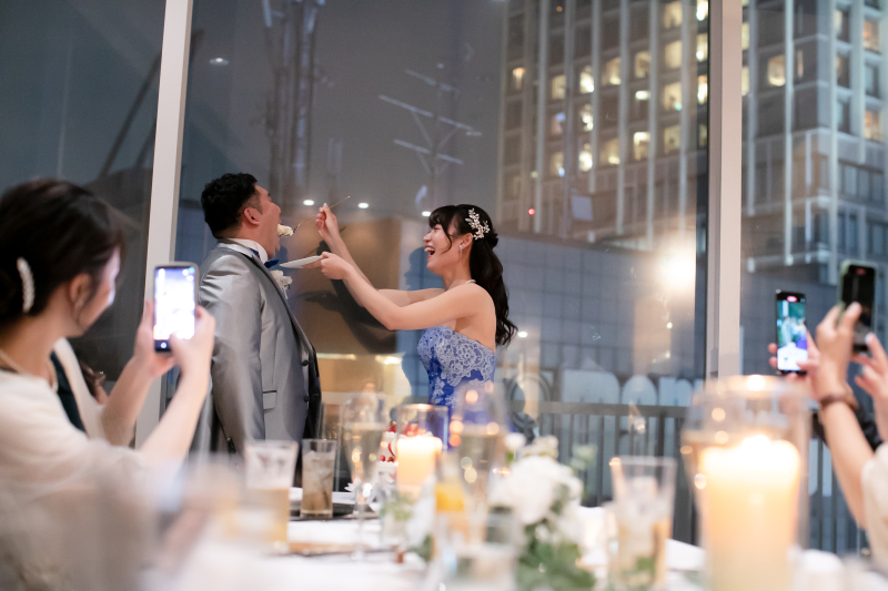 小さな結婚式 表参道店_会食ができる