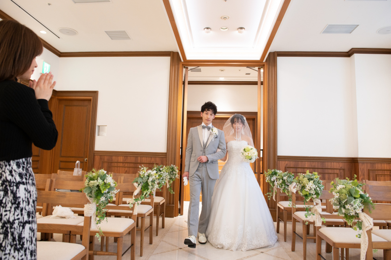 結婚式の演出を取り入れた撮影も可能