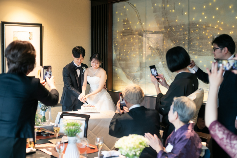 小さな結婚式 表参道店_会食ができる