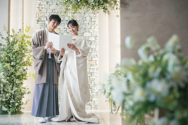 結婚式の演出を取り入れた撮影も可能