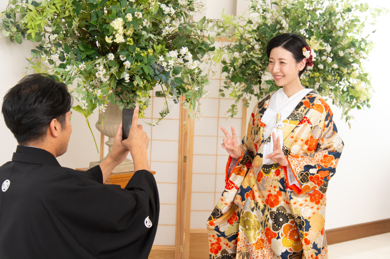 小さな結婚式 表参道店_スタジオで撮影できる