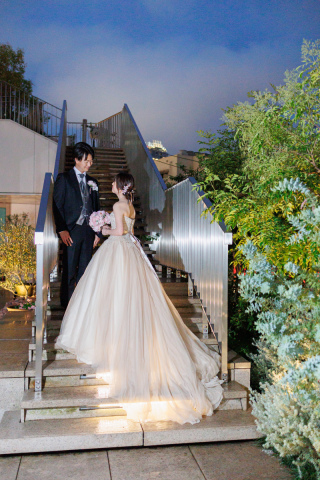 小さな結婚式 表参道店_テラス撮影