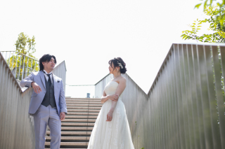 小さな結婚式 表参道店_テラス撮影