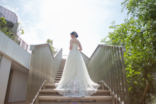 小さな結婚式 表参道店_テラス撮影