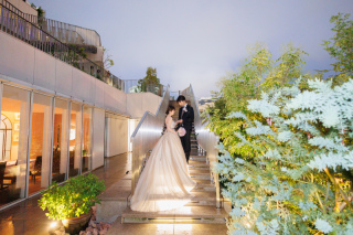 小さな結婚式 表参道店_テラス撮影