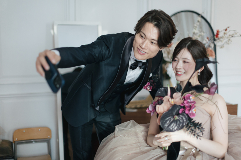小さな結婚式 表参道店_スタジオで撮影できる