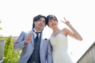小さな結婚式 表参道店_テラス撮影