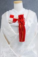 懐剣　赤白格子